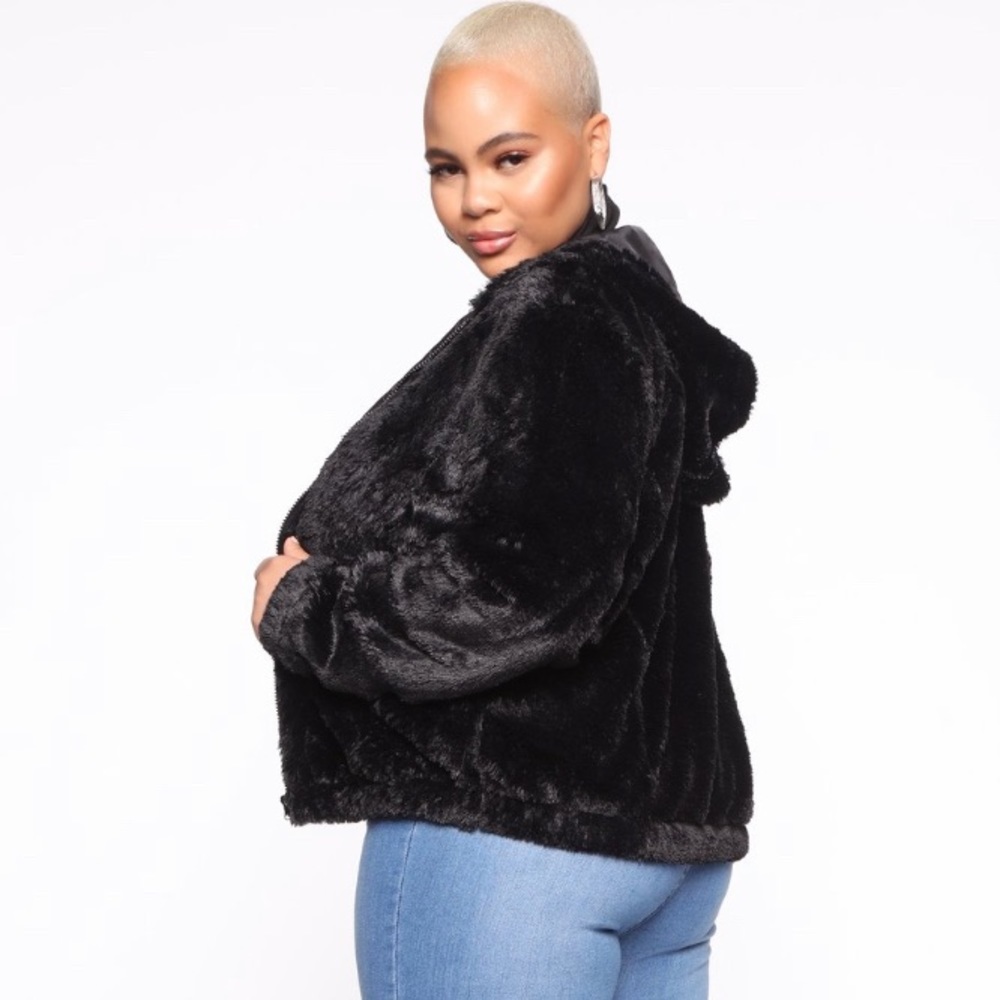 Brand new Fuzzy Jacket - Black